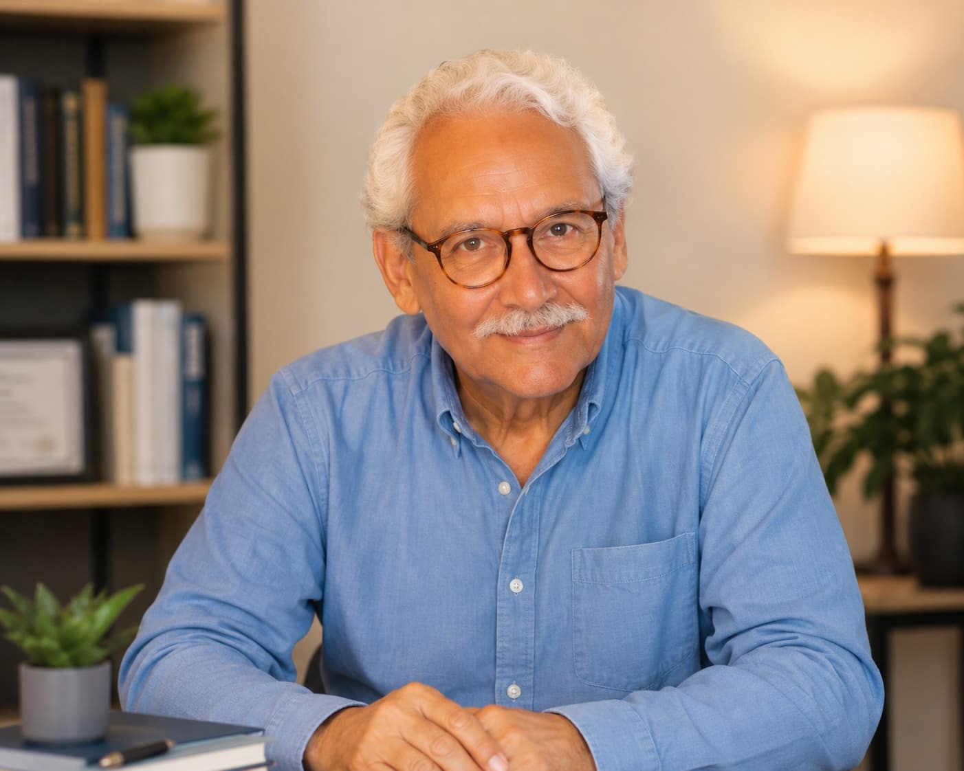 Retrato de Ps. René Moya Valenzuela, psicólogo